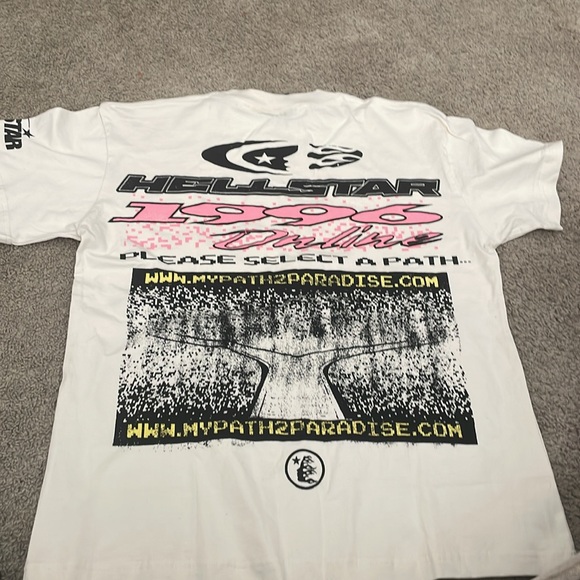 Hellstar Pixel Cream White Tee - Picture 2 of 3